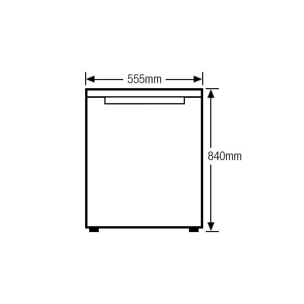 husky beer fridge dimensions